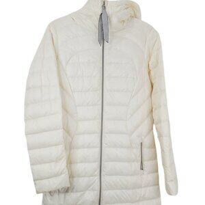 Lululemon Women's Off White The Cold Goose Padded Puffer Down Jacket Size 4